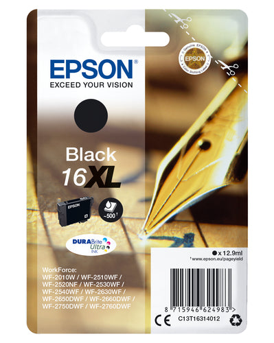 Epson Pen and crossword Singlepack Black 16XL DURABrite Ultra Ink Epson Pen and crossword Singlepack Black 16XL DURABrite Ultra Ink